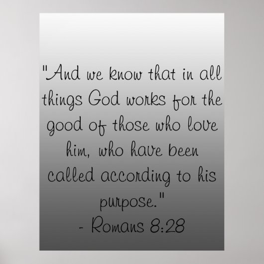 Christliche Bibelversen Poster (Vorne)