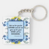 Christliche Bibelversen Schlüsselanhänger (Rückseite)