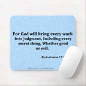 Christliche Bibelzitate Mousepad (Mit Mouse)