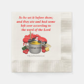 Christliche Bibelzitate Serviette (Vorderseite)