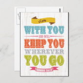 Christliche biblische Verse - Genesis 28:15 Postkarte (Vorne/Hinten)