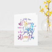 Christliche Biodizenz Wasserfarben-Typografie Karte (Gelbe Blume)