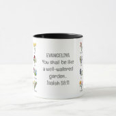 Christliche BIRTH MONAT BLUME Blumenbibel Verse Tasse (Zentrum)
