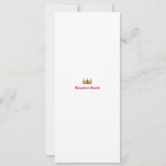 Christliche Black History Card (Rückseite)