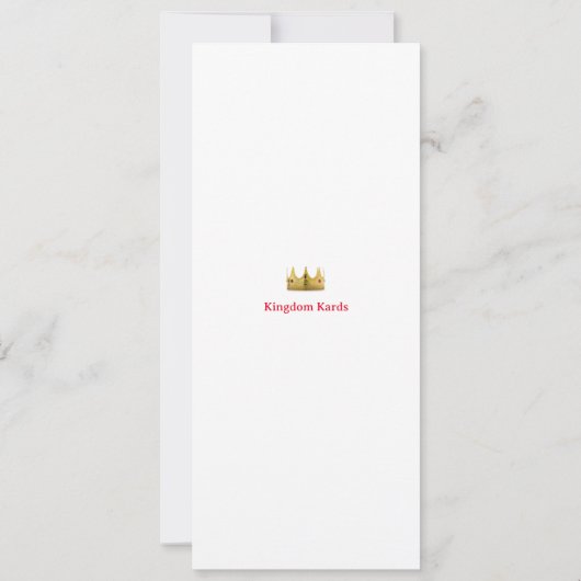 Christliche Black History Card (Rückseite)