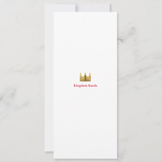 Christliche Black History Card (Rückseite)