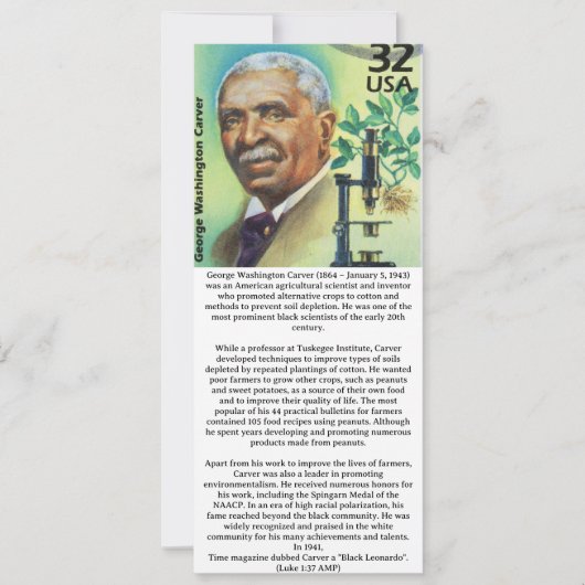 Christliche Black History Card (Vorderseite)