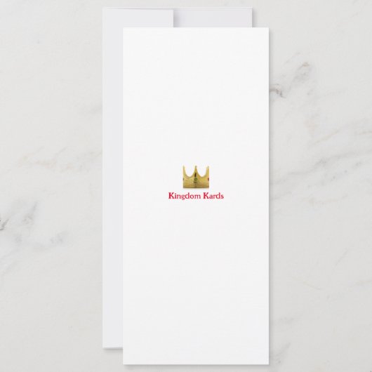 Christliche Black History Card (Rückseite)