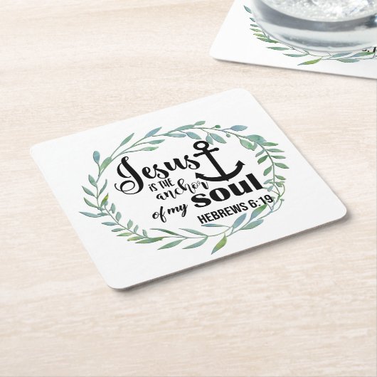 Christliche Blätter/Bibel Rechteckiger Pappuntersetzer (angewinkelt)