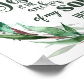 Christliche Blätter/Bibelplakat Poster (Ecke)