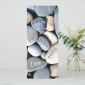 Christliche Blbilicale Werte Pebble Stones Lesezei (Stehend Vorderseite)