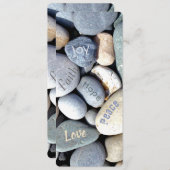 Christliche Blbilicale Werte Pebble Stones Lesezei (Vorne/Hinten)