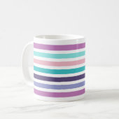 Christliche BLESSED Moderne Pastel gestreift Kaffeetasse (Vorderseite Links)