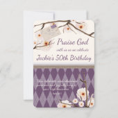 Christliche Blumenschrift Einladung (Vorderseite)