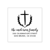 Christliche botanische Hochzeit Gummistempel (Prägung)