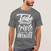 Christliche Botschaft auf Spanisch T-Shirt (Vorderseite)