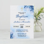 Christliche Boy-Taufe Einladung (Stehend Vorderseite)