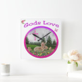 Christliche Bräuche Quadratische Wanduhr (Zuhause)