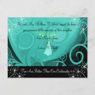 Christliche Calla Lily Zwei sind besser als eins Einladungspostkarte