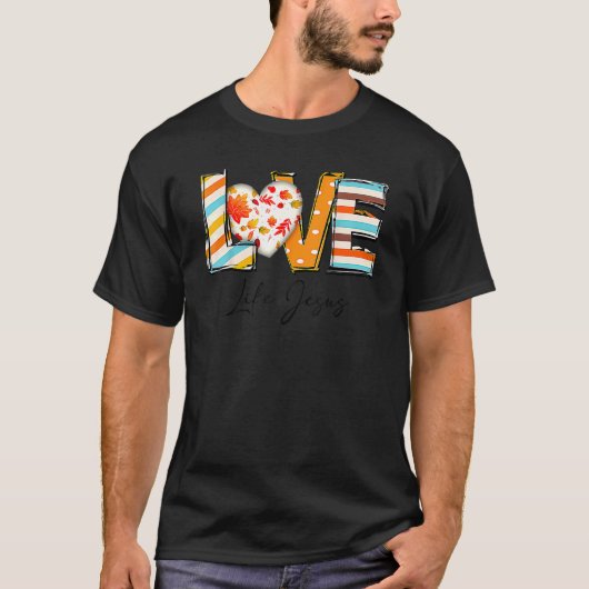 Christliche Cheetah Leopard Liebe wie Jesus Thanks T-Shirt (Vorderseite)