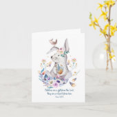 Christliche Christening Baby Shower Dedication Car Karte (Gelbe Blume)