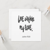 Christliche Christliche Einladungen nach Postkarte (Vorderseite/Rückseite Beispiel)