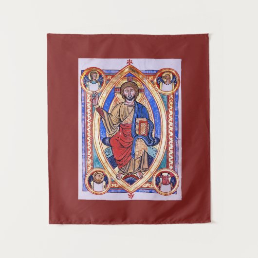 Christliche Christuskirche der religiösen Kunst in Wandteppich (Vorderseite)