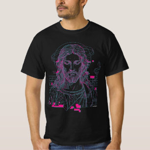 Christliche Christwelle Gitter Anaglyphe Jesus Chr T-Shirt