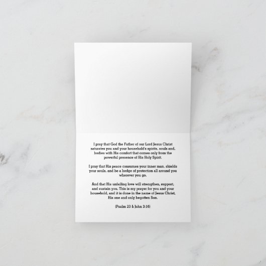 Christliche Condolence Card Karte (Innenseite)