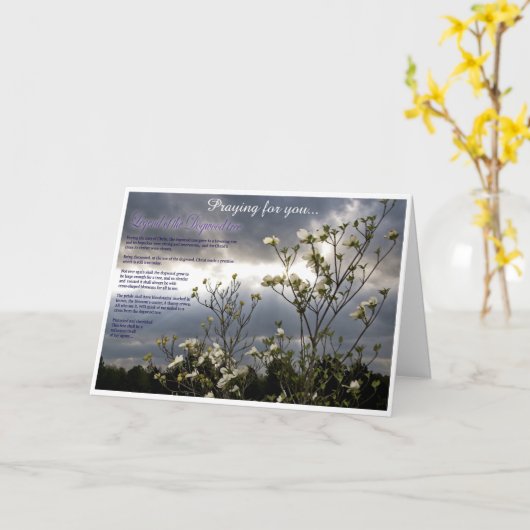 Christliche Condolence Card Karte (Gelbe Blume)