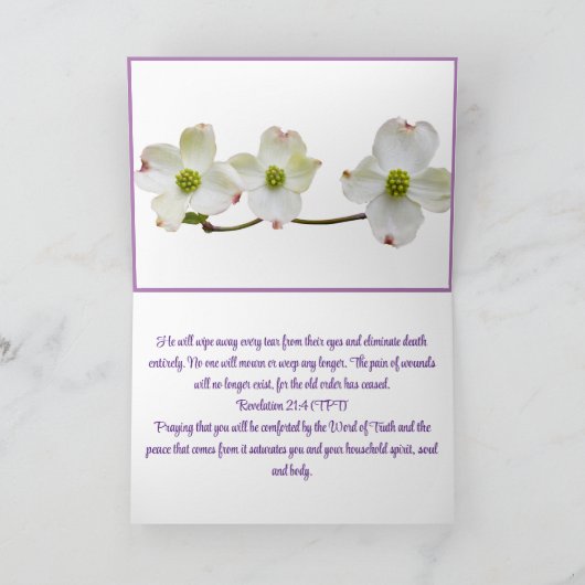 Christliche Condolence Card Karte (Innenseite)