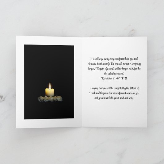 Christliche Condolence Card Karte (Innenseite)