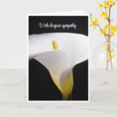 Christliche Condolence Card Karte (Gelbe Blume)