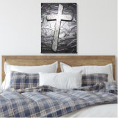 Christliche Cross Art Leinwanddruck (Insitu (Schlafzimmer))