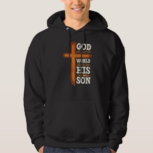 Christliche Cross Bible Verse Scripting Glaube Hoodie (Vorderseite)