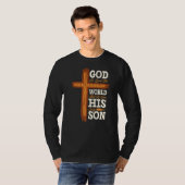 Christliche Cross Bible Verse Scripting Glaube T-Shirt (Vorne ganz)
