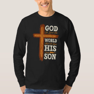 Christliche Cross Bible Verse Scripting Glaube T-Shirt