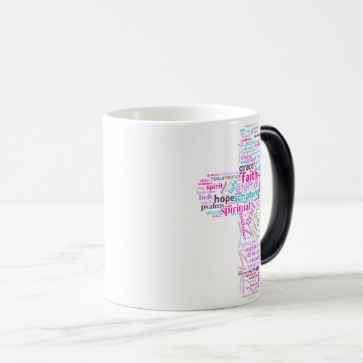 Christliche Cross Cloud Art Tasse (VorderseiteRechts)