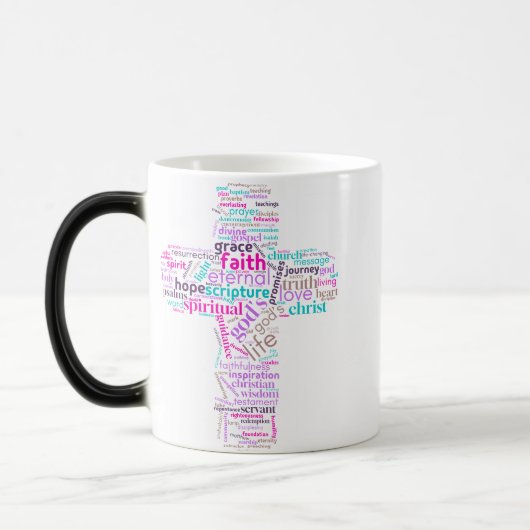 Christliche Cross Cloud Art Tasse (Links)