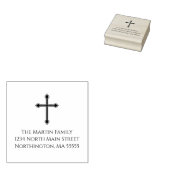 Christliche Cross Custom-Rücksendeadresse Gummistempel (Stempel)
