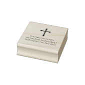 Christliche Cross Custom-Rücksendeadresse Gummistempel (Stempel)
