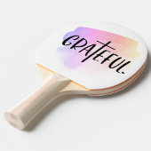 Christliche Cross Dankbarkeit Typografie Tischtennis Schläger (Vorderseite)