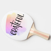 Christliche Cross Dankbarkeit Typografie Tischtennis Schläger (Seitenansicht)