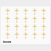 Christliche Cross Gold Sticker (Blatt)