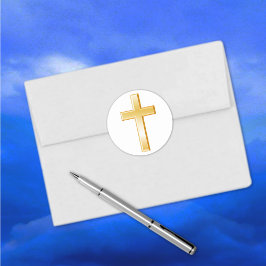 Christliche Cross Gold Sticker