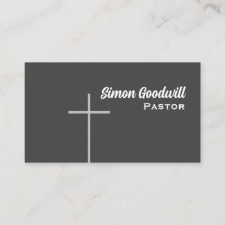 Christliche Cross Pastor Business Cards Visitenkarte