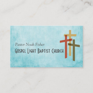 Christliche Cross Pastor Christianity Card Visitenkarte
