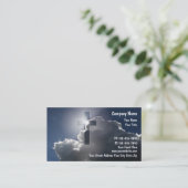 Christliche Cross Theme Business Cards Visitenkarte (Stehend Vorderseite)