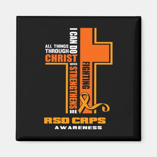 Christliche Crps-Krieger kämpfen Rsd Crps Bewussts Magnet (Vorne)