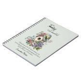 Christliche Danksagbibel Verse Birdhouse Notizblock (Linke Seite)